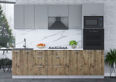 Кухонный гарнитур Интерлиния Мила Лайт 2.6 ВТ