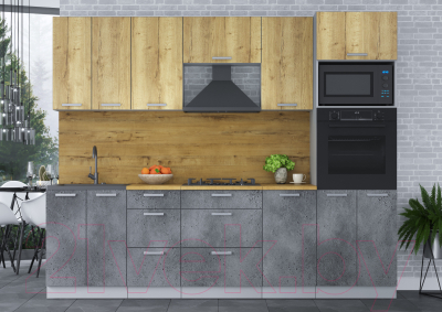 Кухонный гарнитур Интерлиния Мила Лайт 2.6 ВТ