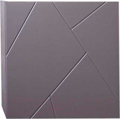 Тумба под умывальник Бриклаер Кристалл 50 (ясень анкор темный/софт графит) - фото