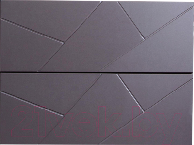 Тумба под умывальник Бриклаер Кристалл 60 (ясень анкор темный/софт графит) - фото