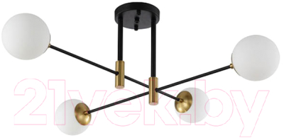 Потолочный светильник Mirastyle SL-41986/4 BK+YB - фото