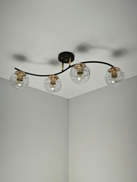 Потолочный светильник Mirastyle SX-N-9056/4 CF+FG