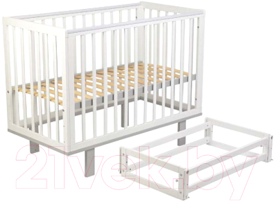 Детская кроватка Polini Kids Simple 340 с маятником / 0003147-04