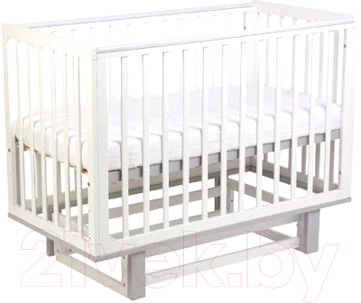 Детская кроватка Polini Kids Simple 340 с маятником / 0003147-04