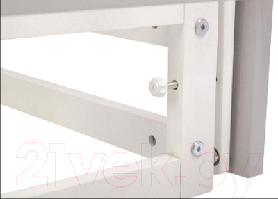 Детская кроватка Polini Kids Simple 340 с маятником / 0003147-04