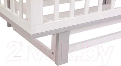 Детская кроватка Polini Kids Simple 340 с маятником / 0003147-04