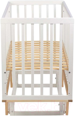 Детская кроватка Polini Kids Simple 340 с маятником / 0003147-17