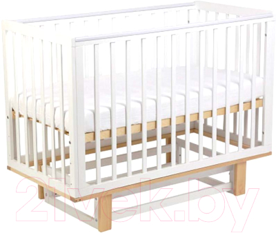Детская кроватка Polini Kids Simple 340 с маятником / 0003147-17