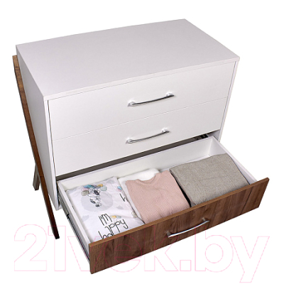 Комод Polini Kids Porto 2200 / 0002572.165 (белый/дуб крафт)