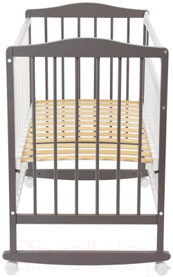 Детская кроватка Фея 204 / 0005512-19 (белый/графит)