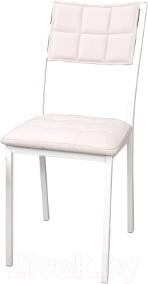 Стул Древпром Дункан ДП2-20 (белый матовый/линкольн белый) - фото
