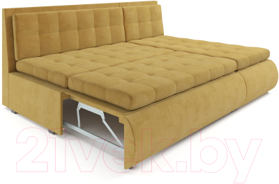 Диван угловой Mebel-Ars Кормак (Cabrio 27 желтый)
