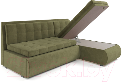 Диван угловой Mebel-Ars Кормак (Cabrio 29 зеленый)
