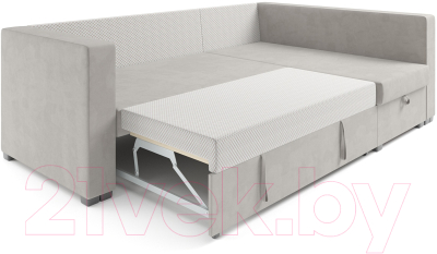 Диван угловой Mebel-Ars Мансберг (Cabrio 02 бежевый)