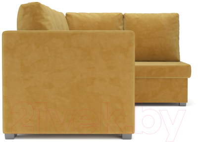 Диван угловой Mebel-Ars Мансберг (Cabrio 27 желтый)
