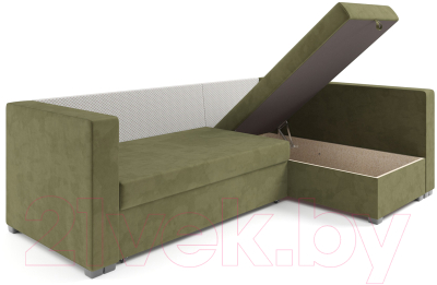 Диван угловой Mebel-Ars Мансберг (Cabrio 29 зеленый)