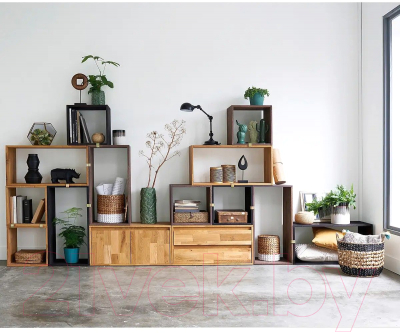 Тумба Dipriz Эдгар 2 двери Д.1290 (дуб/масло)