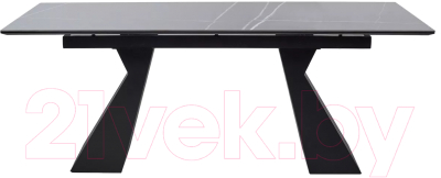 Обеденный стол M-City Богарт 200 / 480M05317 (Titanium Black Pulido/черный)