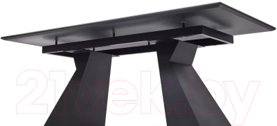 Обеденный стол M-City Богарт 200 / 480M05317 (Titanium Black Pulido/черный)