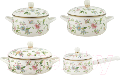 Набор кастрюль Lenardi Magnolia 776-064 - фото