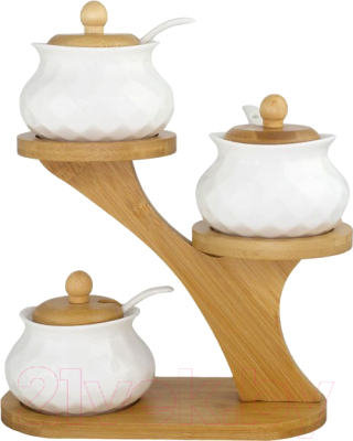 Набор емкостей для хранения Lenardi Bamboo 140-030 - фото