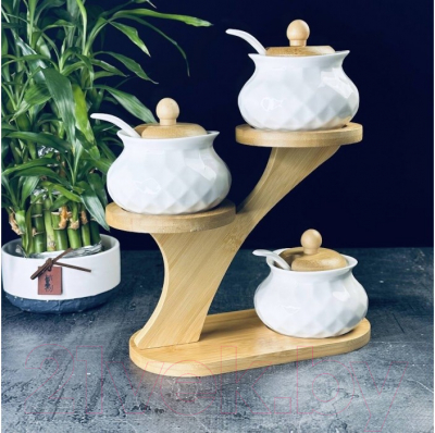 Набор емкостей для хранения Lenardi Bamboo 140-030