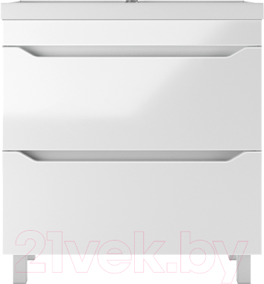 Тумба под умывальник Айсберг Bazis 80 Ева В2 DA5908T - фото