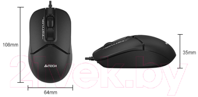 Мышь A4Tech Fstyler FM12S