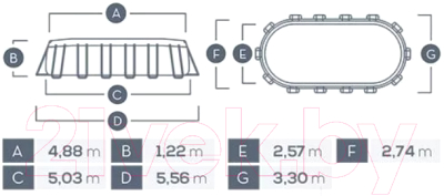Каркасный бассейн Intex Prism Frame / 26796