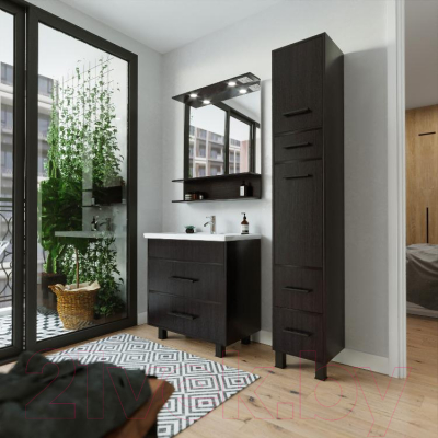 Тумба под умывальник Бриклаер Чили 80 (венге)