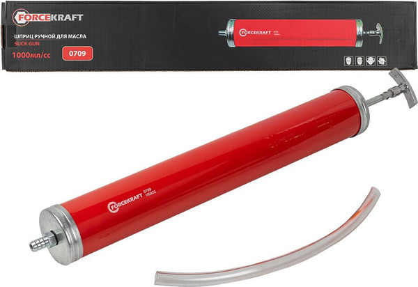 Шприц автомобильный ForceKraft Для масла и технических жидкостей / FK-0709 - фото