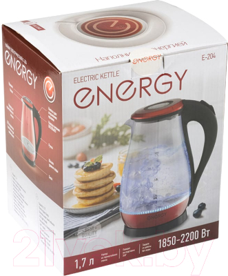 Электрочайник Energy E-204 / 164140 (красный)