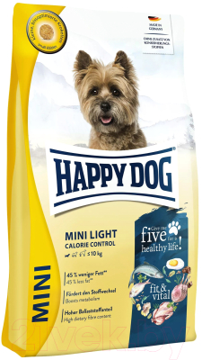 Сухой корм для собак Happy Dog Mini Light Fit & Vital / 61206 - фото