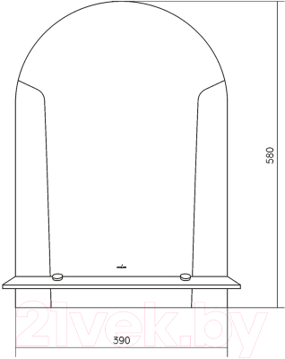 Зеркало Mixline Эхо 552617