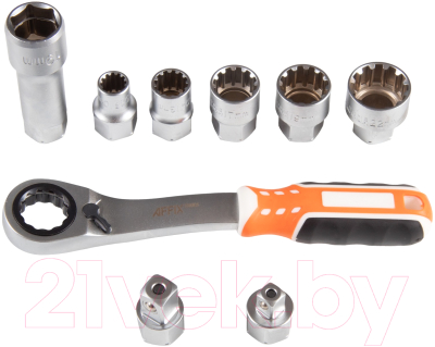 Набор головок слесарных Affix С принадлежностями / AF01917C - фото