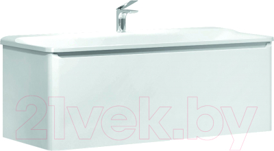 Тумба под умывальник Raval Welto 100 / Wel.01.100/P/W/RL (подвесная, белый) - фото