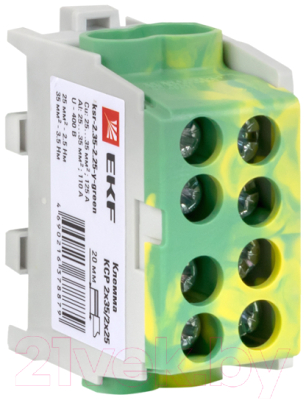 Клемма EKF PROxima ksr-2.35-2.25-y-Green
