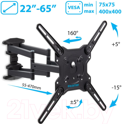 Кронштейн для телевизора Kromax Optima-407