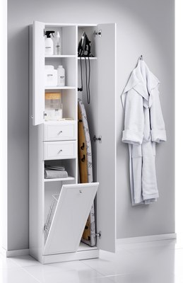 Шкаф-пенал для ванной Aqwella Барселона / Ba.05.05