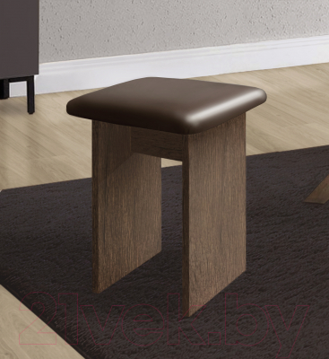 Табурет Артём-Мебель Мэри СН 122.14 с мягким элементом (дуб экспрессив бронзовый/коричневый)