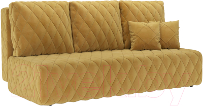 Диван Mebel-Ars Еврокнижка Роял (Cabrio 27 желтый) - фото