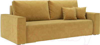 Диван Mebel-Ars Еврокнижка Манхэттен (Cabrio 27 желтый) - фото