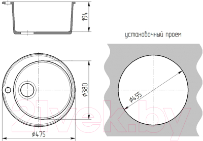 Мойка кухонная Mixline ML-GMS01 551085