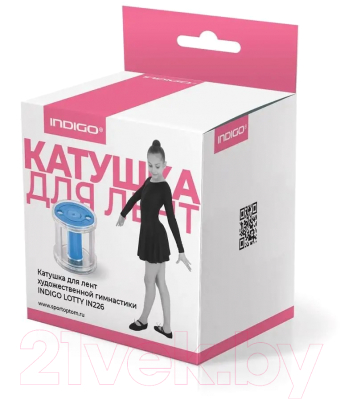 Катушка для гимнастической ленты Indigo Sport IN226