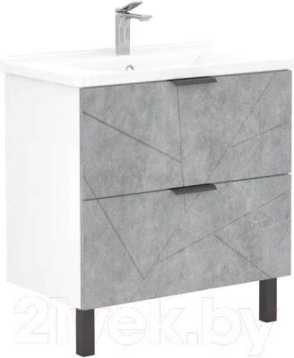 Тумба под умывальник Volna Twing 80.2Y (бетон) - фото