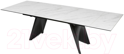 Обеденный стол M-City Ivar 200 Marbles KL-99 / 626M05303 (белый мрамор/керамика)