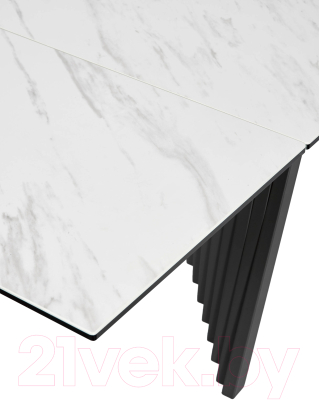 Обеденный стол M-City Ivar 200 Marbles KL-99 / 626M05303 (белый мрамор/керамика)