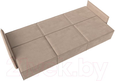 Диван Лига Диванов Либерти Лонг (велюр бежевый)