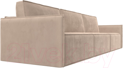 Диван Лига Диванов Либерти Лонг (велюр бежевый)