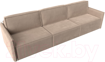 Диван Лига Диванов Либерти Лонг (велюр бежевый)